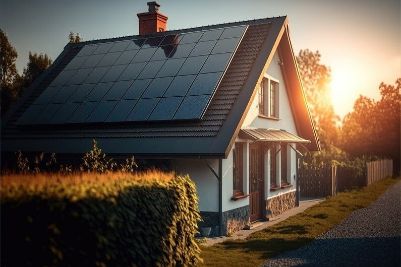 home with solar